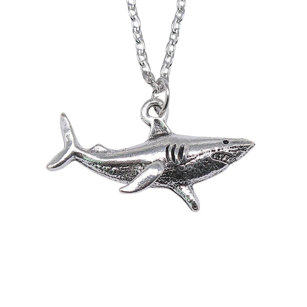 Mermaid Dolphin Ocean Life Pendant Antique Bronze Metal Men Collar Necklace Fashion Gift