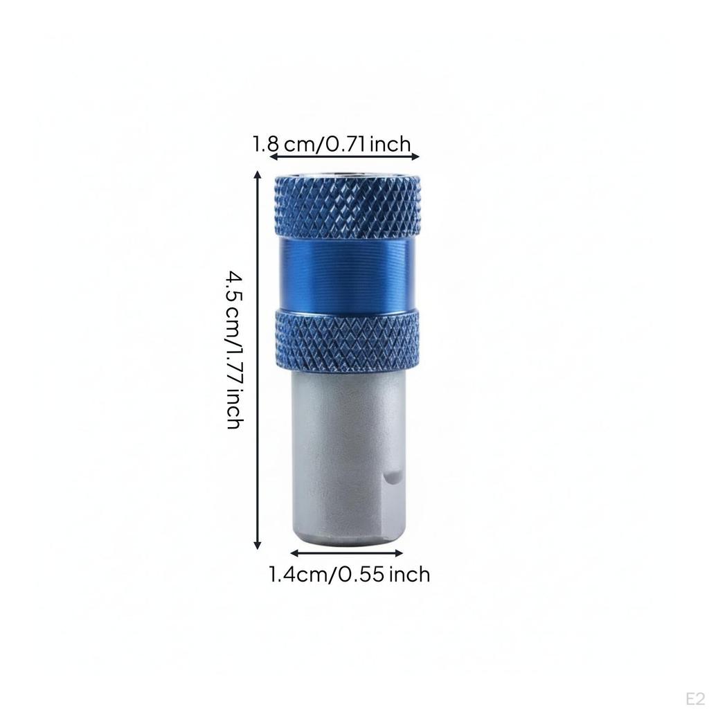 Drill to Screwdriver Adapter InstantRelease Hex Shank with 10mm Thread Knurled Bit