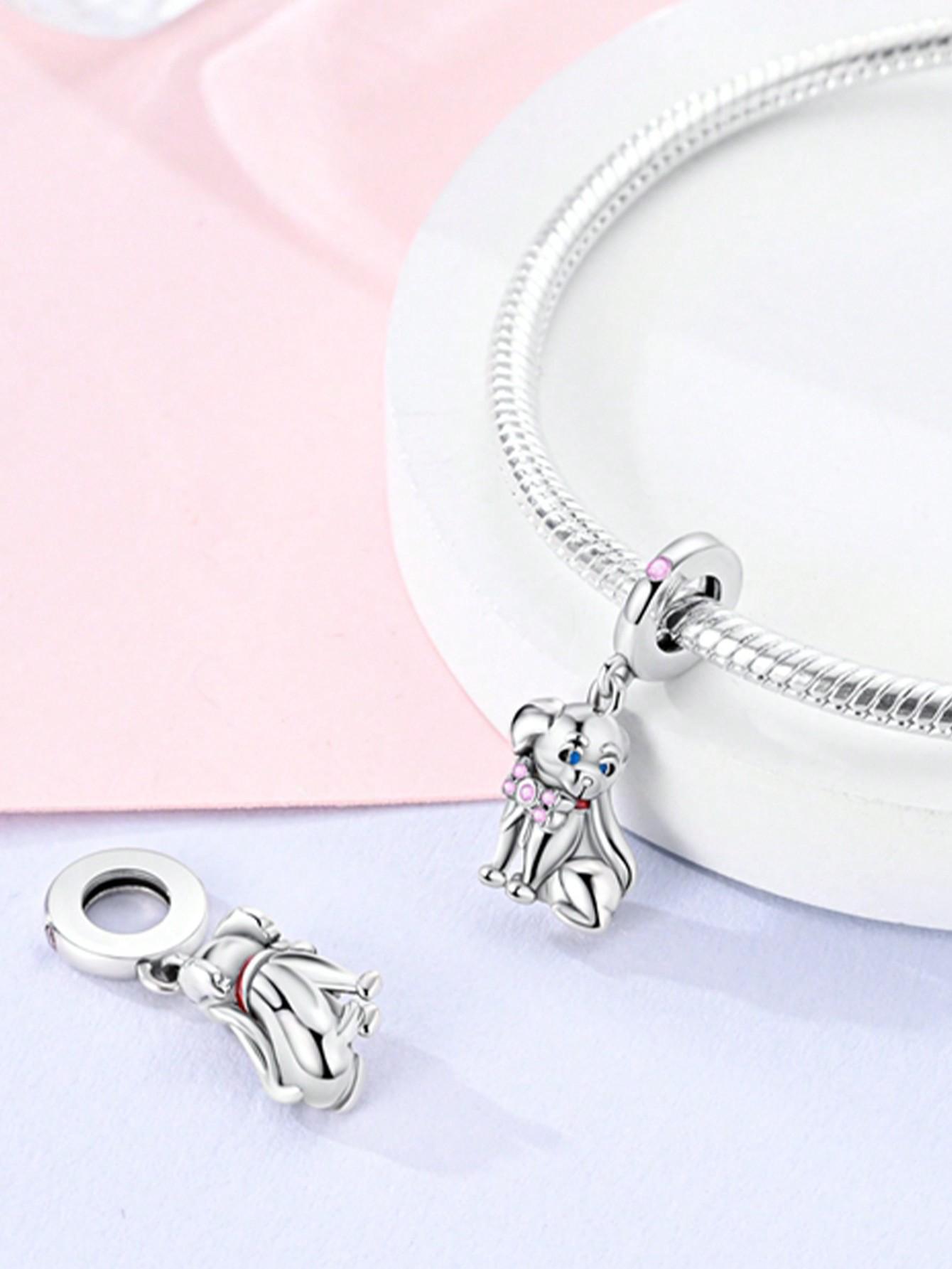 

Charm Bead Components Plata Animals Puppies Tigers Zebras Bead Components Charm Bead Component Copper Metal Plated Compatible With Charm Bead