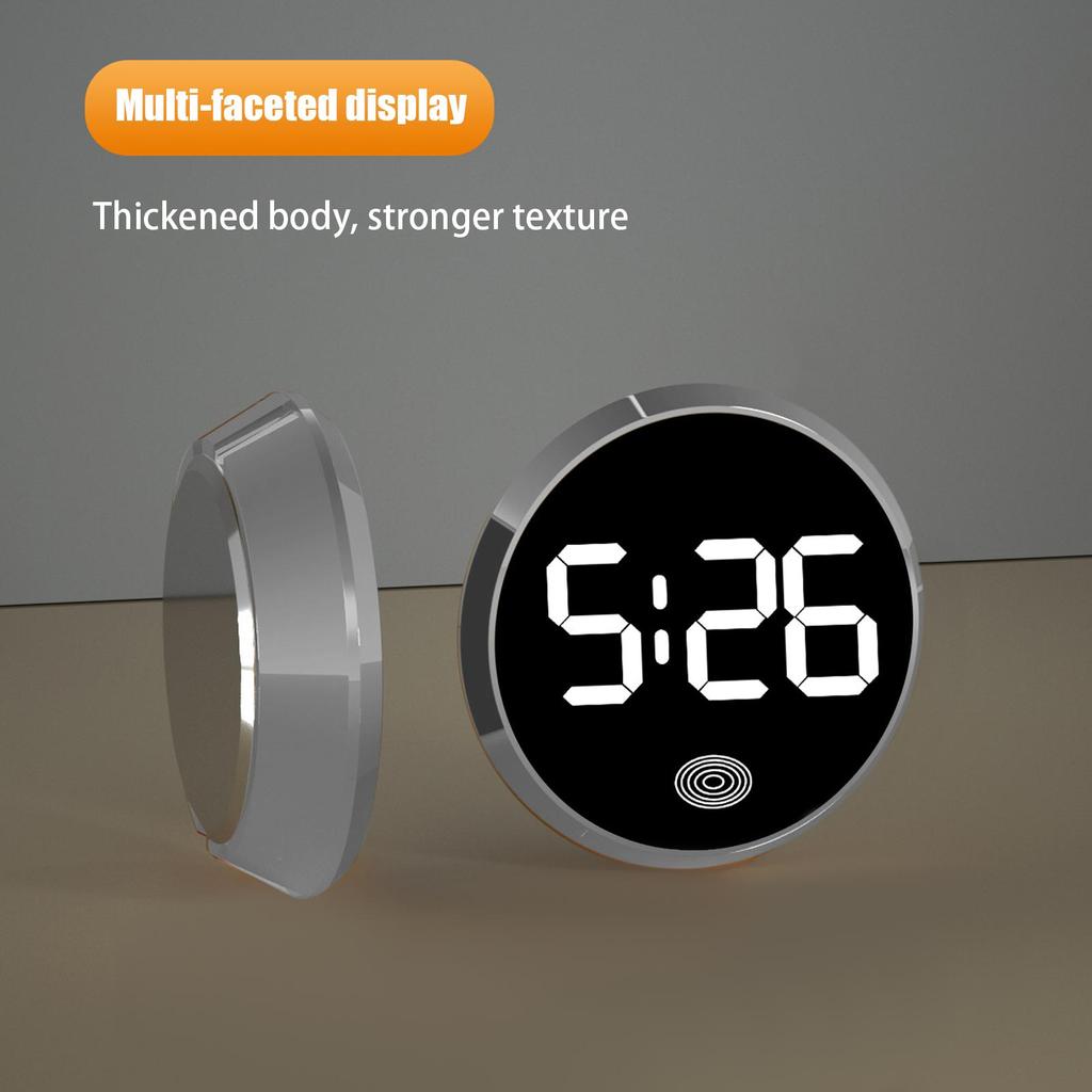 Dashboard Clock for Car Touch-Control Digital Small Clock Light Watch with LED Display for Vehicle RV Home Travel Fridge
