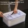 Fruit Storage Boxes for Fridge Leak-proof Produce Containers with Removable Colander And Divider Food Container for Vegetables And Fruits