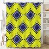 Bright Yellow Blue Waterproof Shower Curtain Modern Sunburst Print Decorative Bath Accessories 180x243cm (71 x 96) Fast Shipping
