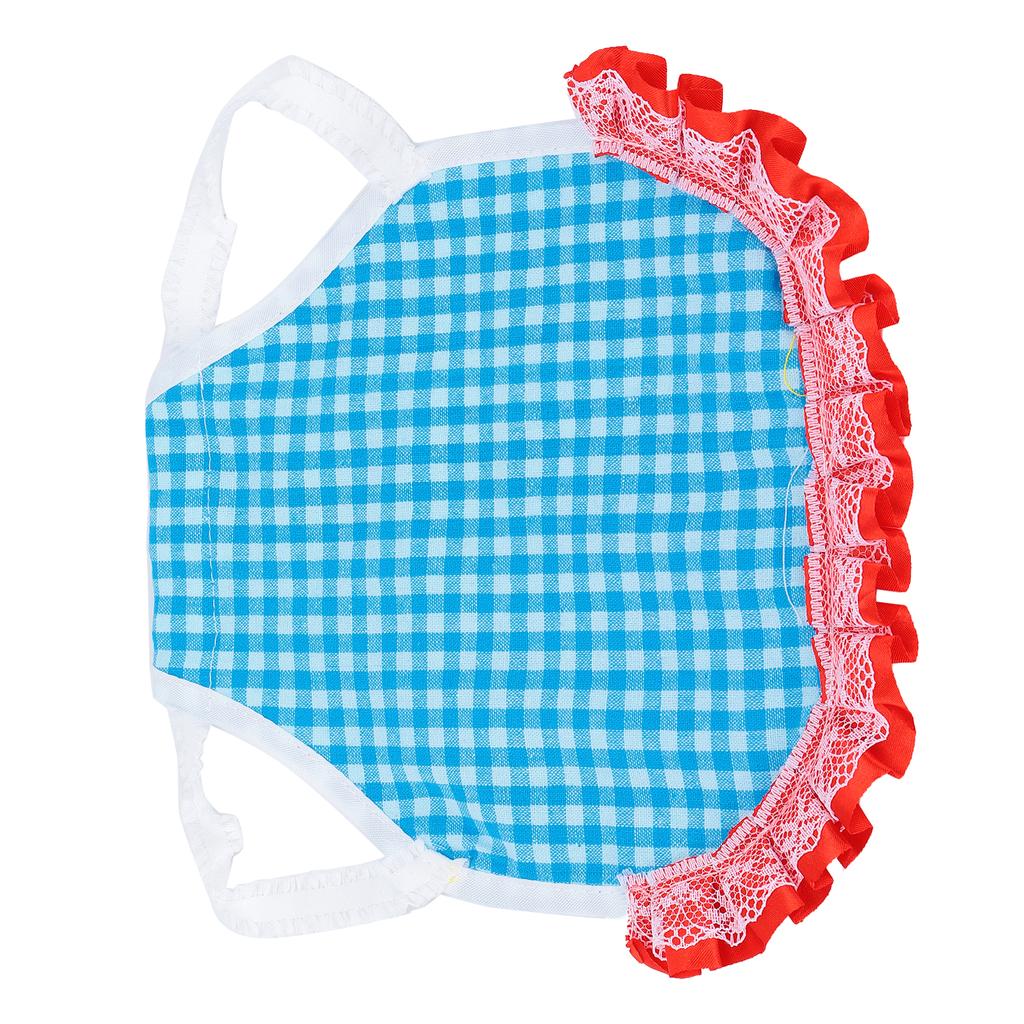 Chicken Vest Grid Poultry Back Protection Apron with Elastic Lace for Chicken Ducks GoosesBlue Grid