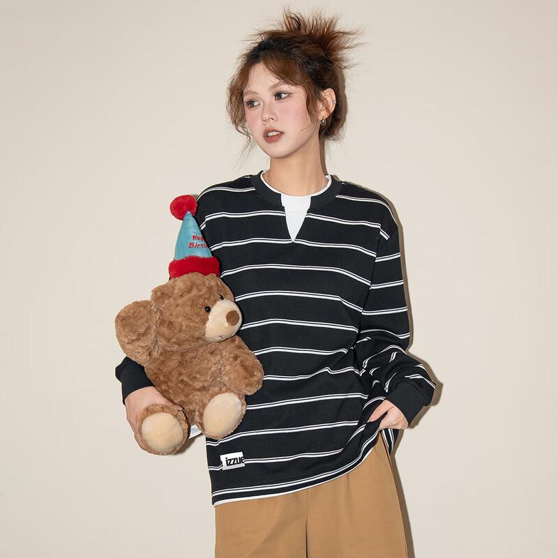 izzue i.t Women s Striped Long-Sleeve T-Shirt XL
