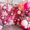 5/10/12inch Metallic Black Blue Balloon Chrome Hot Pink Rose Gold Balloon BabyShower Boy Girl Birthday Wedding Party Decoration