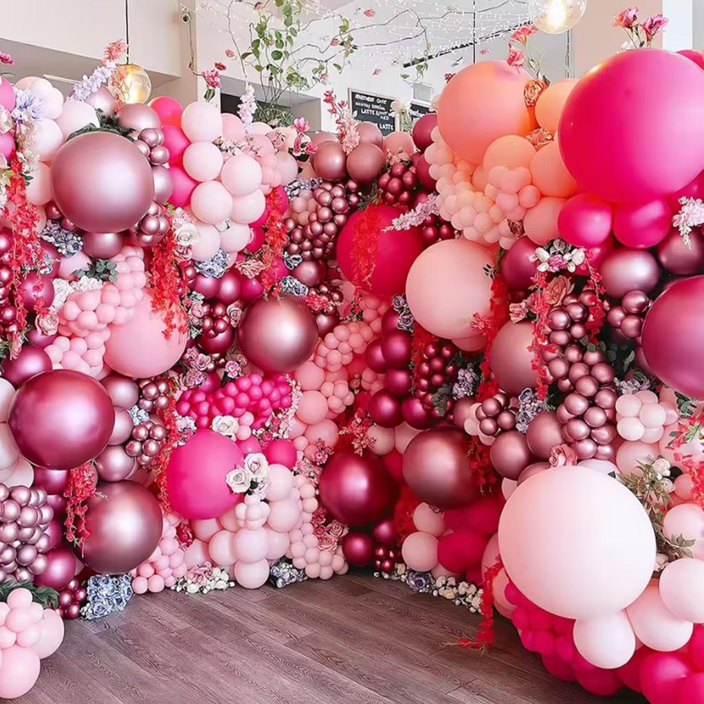 5/10/12inch Metallic Black Blue Balloon Chrome Hot Pink Rose Gold Balloon BabyShower Boy Girl Birthday Wedding Party Decoration