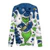 Women's Fashion Round Neck Pullover Top Long Sleeve Tee Christmas Printed Sweatshirt