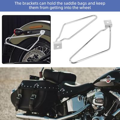 1 Zestaw Motocyklowe Torby Boczne Uchwyt Boczny Boks Ochronny Kompatybilny Dla Harley Sportster 883 Iron XL883N Dyna Fat Bob FXDF