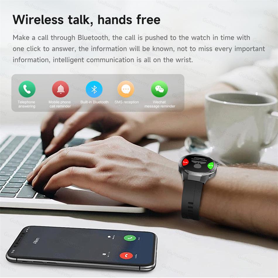 2026 New Bluetooth Call Smart Watch Men 1.53inches AMOLED HD Large Screen Heart Rate NFC IP68 Waterproof  Monitoring Sport Wireless Charging