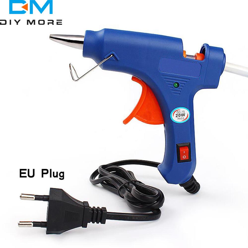 20W High Temperature Heater Hot Melt Glue Gun Repair Tool Mini Heat Gun EU Plug Use 7MM Hot Melt Glue Stick