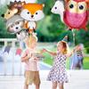 Animal Foil Balloons Large Jungle Birthday for Forest Theme Party, 8pcs