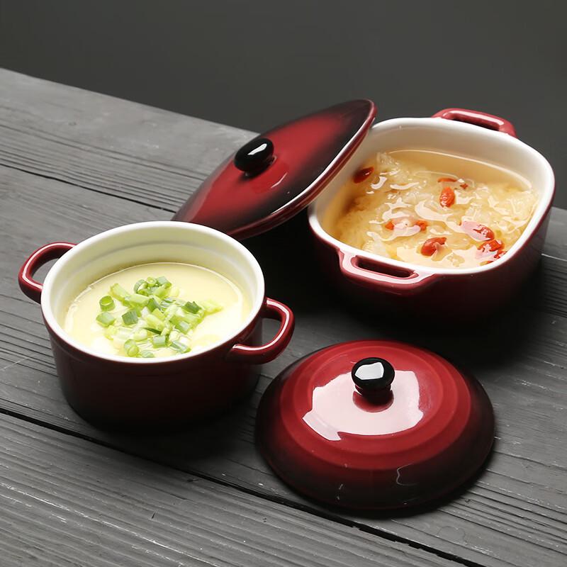 Ceramic Lidded Soup Stew Pot (Set of 2)
