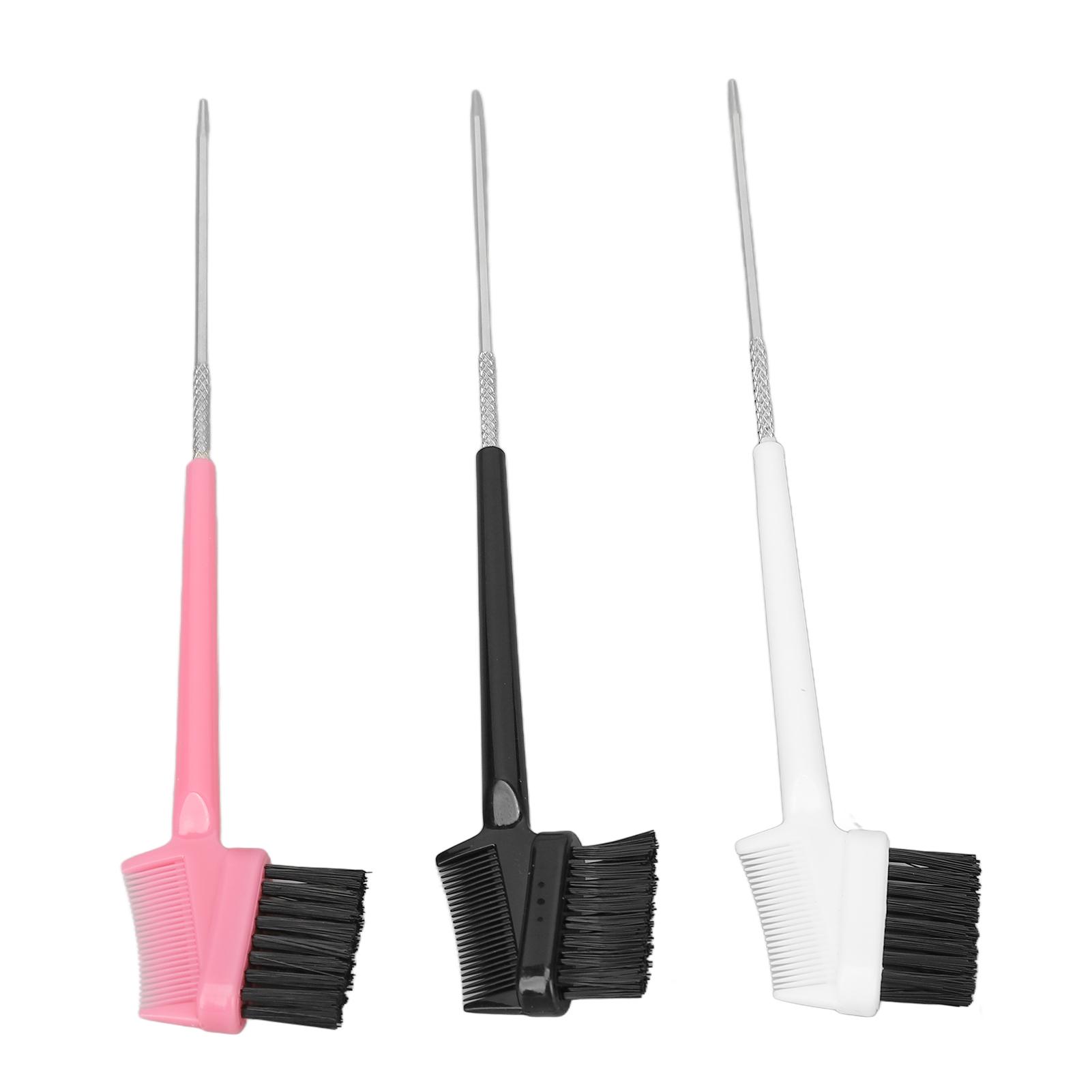 

3pcs Eyebrow Brush Comb Multifunctional Makeup Double Sided Eyelash Eyebrow Tail Comb Grooming Tool