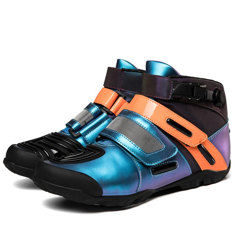 Herren Motorradschuhe Lässig Atmungsaktiv Motorradstiefel Paarstil Sommer Wasserdicht Höhenvergrößernd Motorradschuh