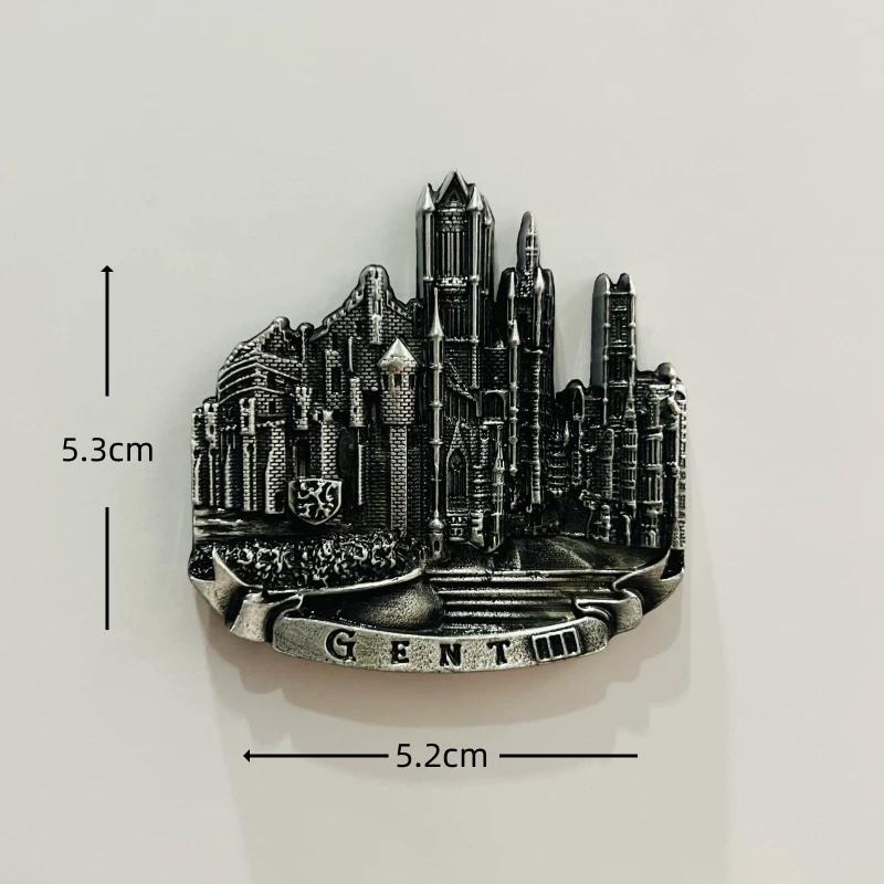 Belgium Brussels Antwerp Resin Fridge Magnet Stickers Travel Souvenir Gift Landscape Refrigerator Magnet Home Kitchen Decor