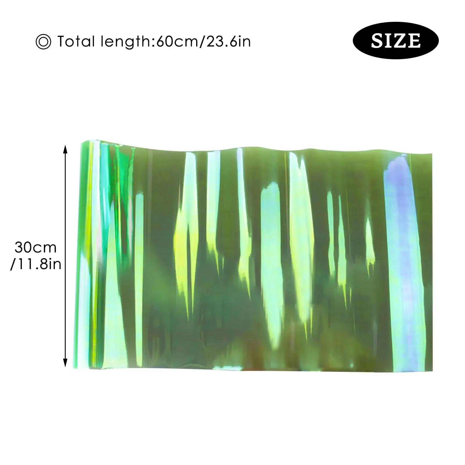 

2024 Новый автомобильный стайлинг хамелеон фары задний фонарь виниловая тонировка автомобиля наклейка световая пленка обертывание автомобильные фары мембрана 30x60 см зелёный