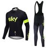 Men Women Cycling Jersey Set Long Sleeve Breathable Bib Kit Mountain Road Bike Riding Sportswear