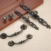 Vintage Door Handles European Antique Furniture Handles Wardrobe Drawer Pulls Zinc Alloy Kitchen Cabinet Knobs and Handles