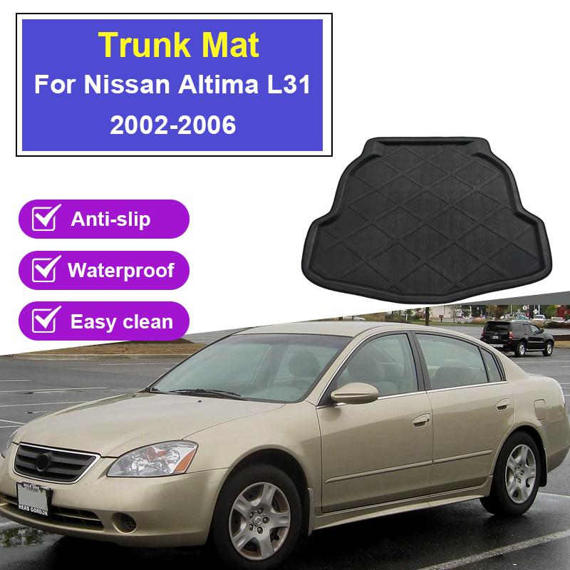 Car Rear Trunk Mat For Nissan Altima 2002 2003-2006 L31 Luggage Liner Tray Anti-Fouling Waterproof Floor Pad Auto Accessories