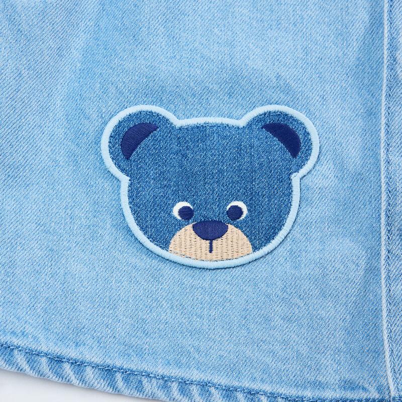 PawinPaw Baby Boy Cartoon Bear Denim Shirt