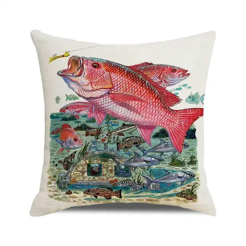 Beautiful Fish Pillowcase for Pillow Shark Pillow Case Decorative Cushion for Elegant Sofa Pillow Cover Interior for Home Decor