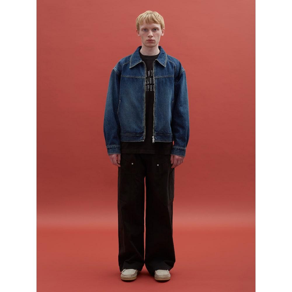 Saendeusaundeu Carpenter Wide Pants Black