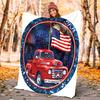 1pc American flag design blanket, al season lightweigh Poster blanket home office outdoor nap multifunc Poster blanketional blanket