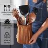 Xylon Kitchen Organizer Box Natural Solid Material Neat Storage for Cooking Tools Storage