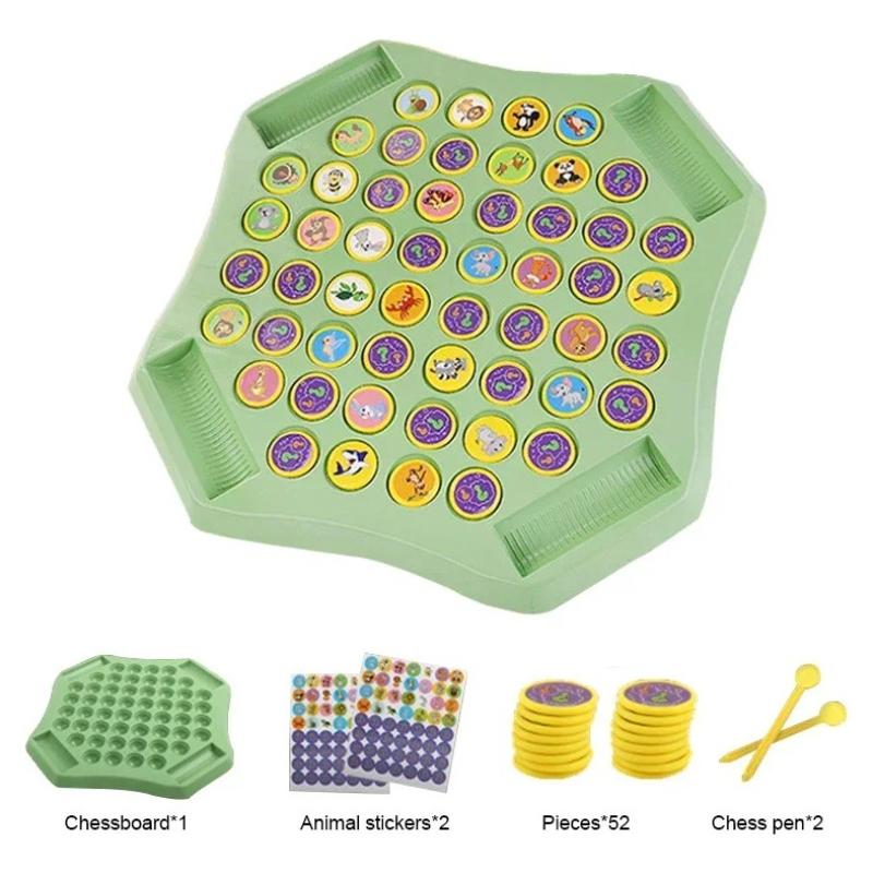 

Флип Шахматы Игра на Память Животное Фрукт Когнитивная Обучающая Игрушка Для Детей Тренировка Логики Наблюдательности 2-4 Игрока Семейная Игра-Битва