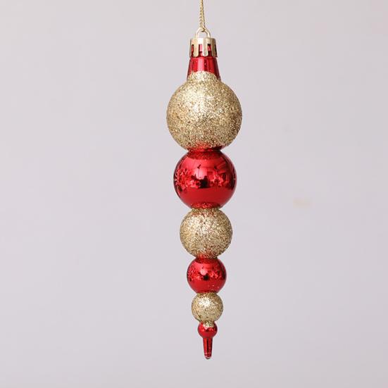 6 Stück/Set Weihnachtsbaum Anhänger Reflektierend mit Seil Erhöhen Festliche Atmosphäre Neujahr Langlebig Bruchsicher Schönes Aussehen Einfach Weihnachten