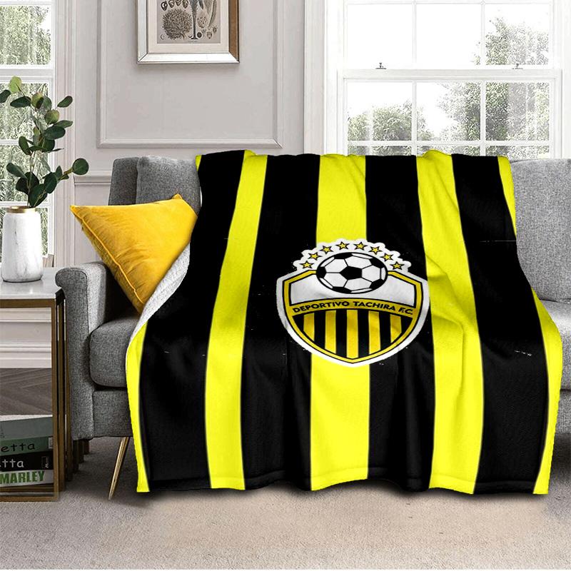 Deportivo Tachira Fc Crest Blanket Outdoor Flannel Blanket for Camping, Hiking, Garden Parties, Picnic Essentials,gift for family and friends