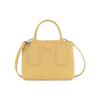 Longchamp Le Roseau 22 Bamboo Buckle Closure Large Cowhide Big Bag Shoulder Crossbody Handbag Small Women handbags Pink Yellow 10095HPN452