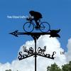 Weather Vane Ornament: Outdoor Wrought Iron Spray-Painted Roof Decoration Metal Craft