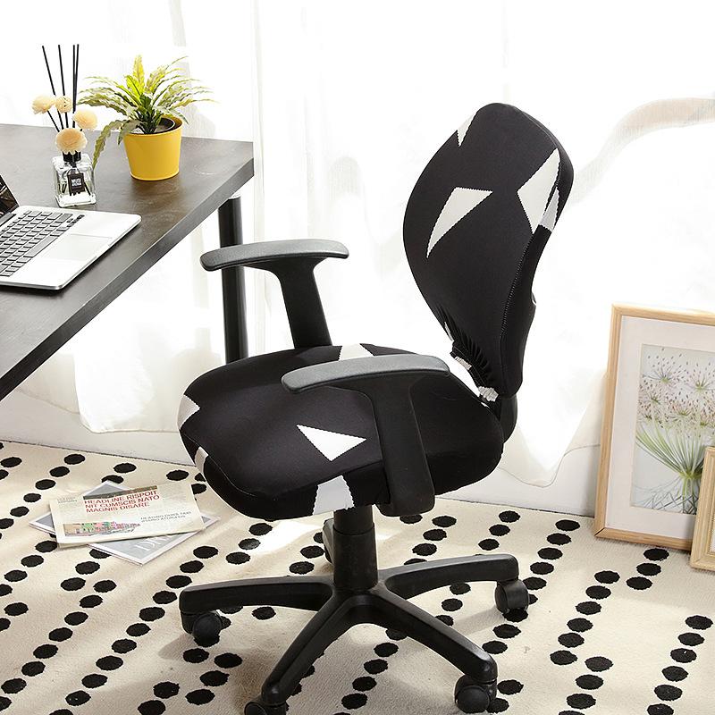 Computer Office Chair Cover - Protective & Stretchable Universal Chair Covers Stretch Rotating Chair Slipcover
