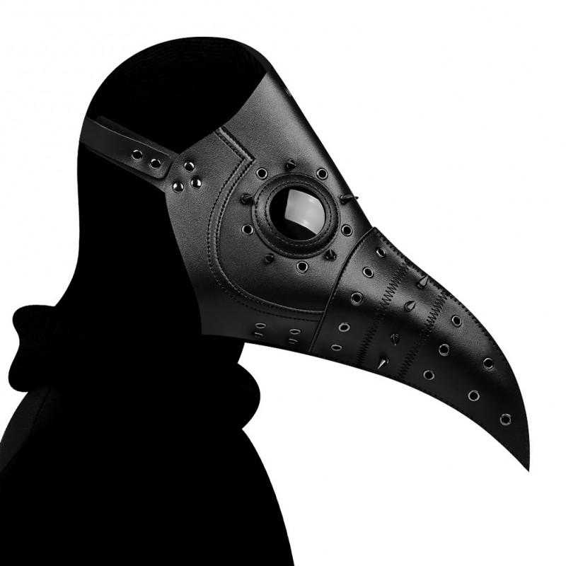 Halloween Punk Medieval Plague Doctor Bird Beak Mask Cosplay Costume Party Props