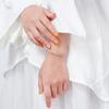 Jewelry S925 Sterling Silver Bracelet Heart Width 5mm Bracelet Zircon