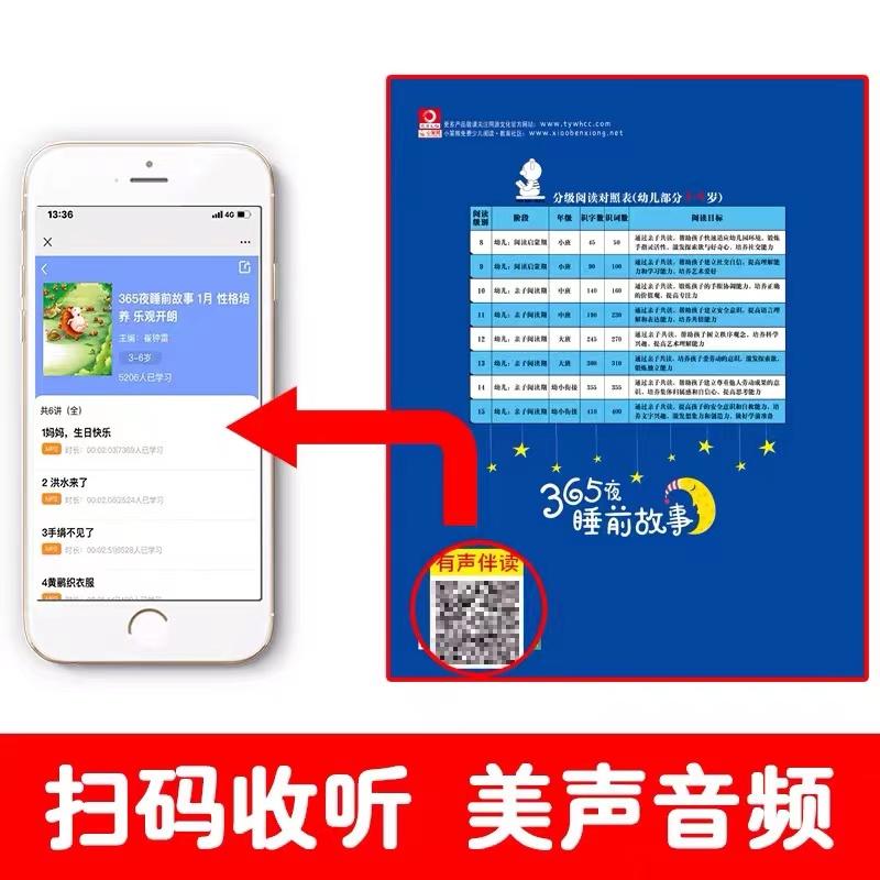 12pcs Manga Book 365 Night Sleeping Reading With Sound Chinese Hanzi Early Education For Children Age 3-8 Cartoon Picture Story