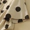 Plus Size Women's Polka Dot Retro Slimming Top – Short-Sleeved, Loose-Fit Summer Shirt