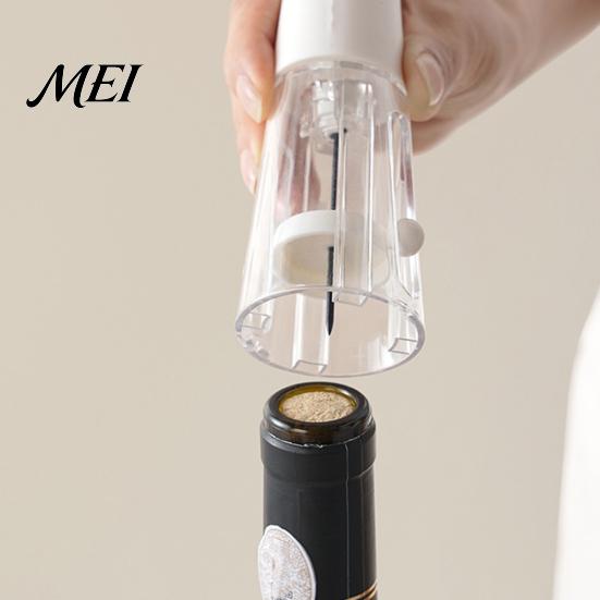 Kitchen Accessories for Dining Table Air Pressure Wine Bottle Opener, with Stainless Steel Spiral And Ergonomic Handle, Opener Red White 2 in