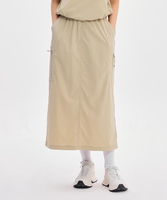 DISCOVERY EXPEDITION Freshvent Women'S Polton Lightweight Skirt (L/Beige)