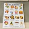 Diabetes Meal Planner Foot List Chart Set of 12 Dietary Reference Sheets for Diabetics Healthy Eating Habits 8x10Inch