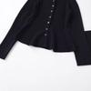 European & American Women's Fashion Casual Ribbed Knit Skirt and Cardigan Set