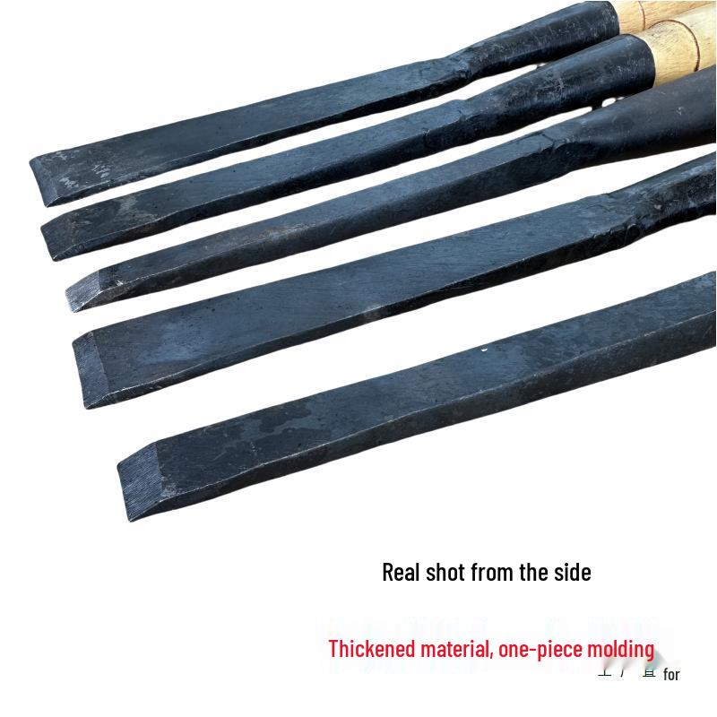 Manganese Steel Hand-Forged Woodworking Chisel - Flat Shovel Design, Old-Fashioned Style