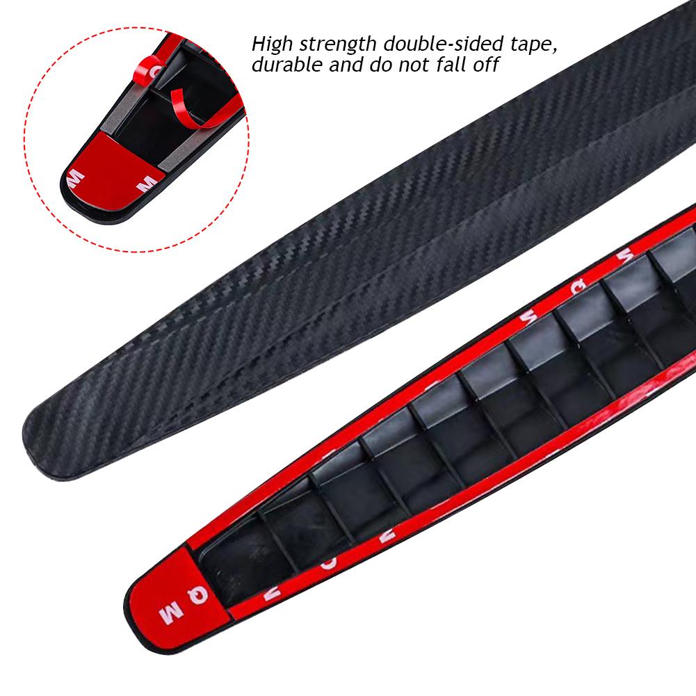4Pcs Car Bumper Anti-collision Strips Door Body Scratch Automotive Protective Tape Strips Door Guard Lip Stickers Car Accessorie Interior Mirrors 6