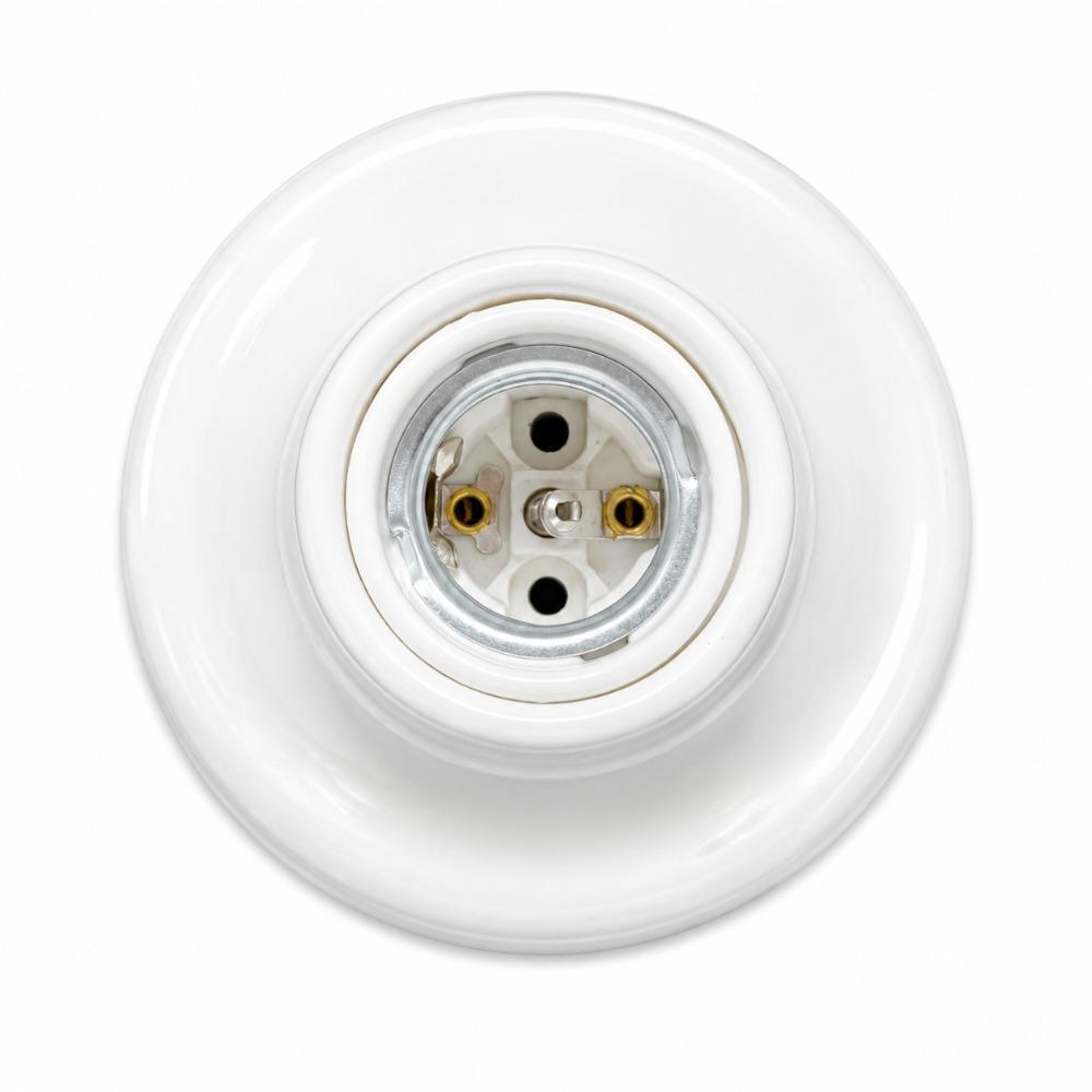 4PCS DIY Vintage Lamp Base Decorate Poecelian Ceramic Wall Ceiling Light E27 LED Bulb Lamp Socket Base Holder LED Light Base