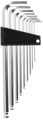 Kyoto Machine Tool Ballpoint Long Hex Wrench Set HLD2509 (KTC) High-Grade L-Type Set, 9-Piece