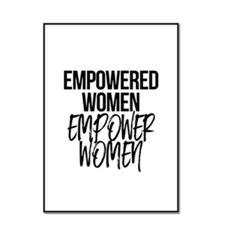 Nordic Style Motivational Quote Text Letters Print Art Canvas Poster for Living Room Decoration Home Wall Decor Picture