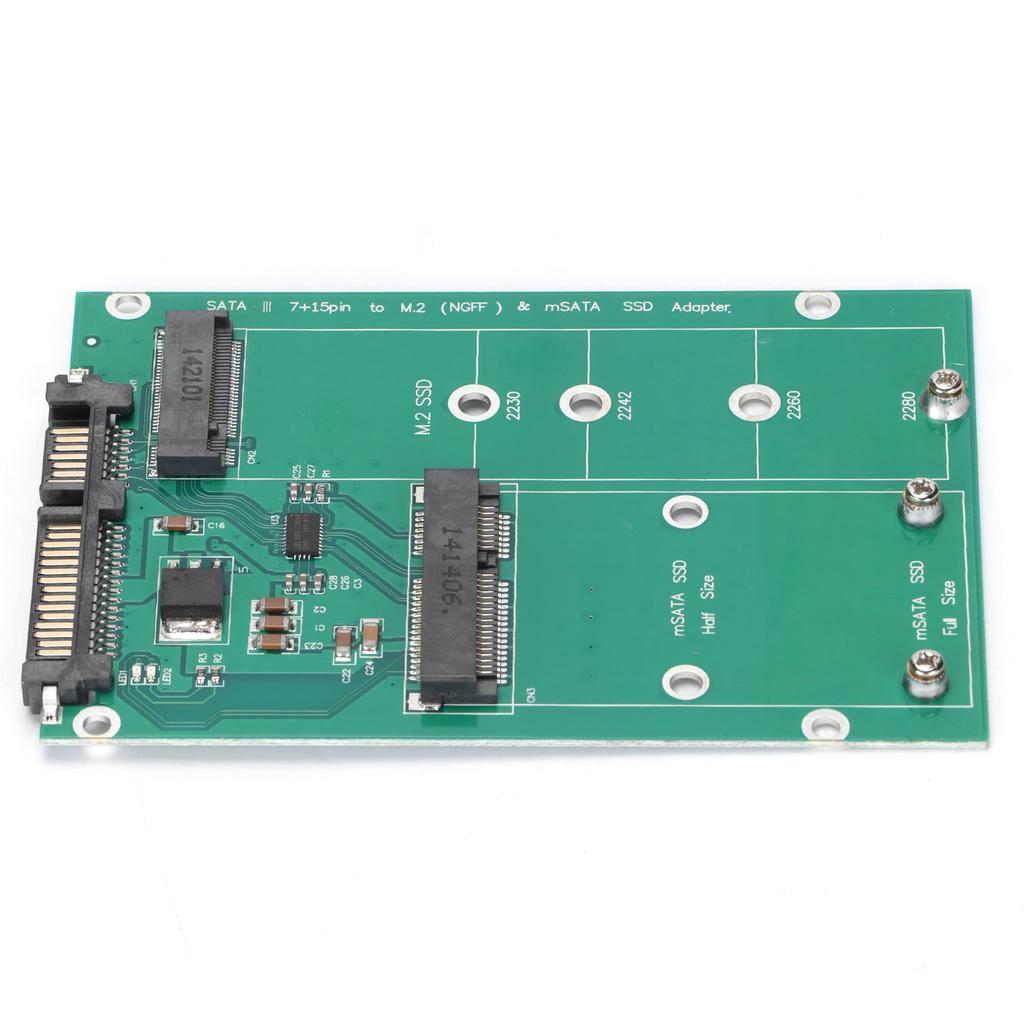 M.2 NGFF To SATA Adapter Stable Convenient Durable Sturdy MSATA SSD To SATA Converter