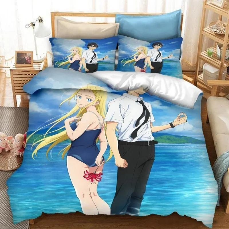 Fashion 3D Print Anime Summer Time Rendering  Bedding Set Duvet Covers Pillowcases Comforter Bedding Sets Bedclothes