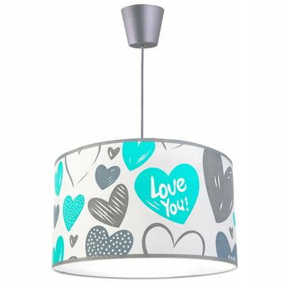 Lámpara colgante de techo tipo loft para niños, con pantalla LED.